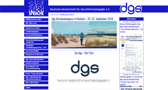 Desktop Screenshot of dgs-ev.de