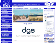 Tablet Screenshot of dgs-ev.de